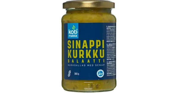 Kotimaista kurgisalat sinepiga, 360 g