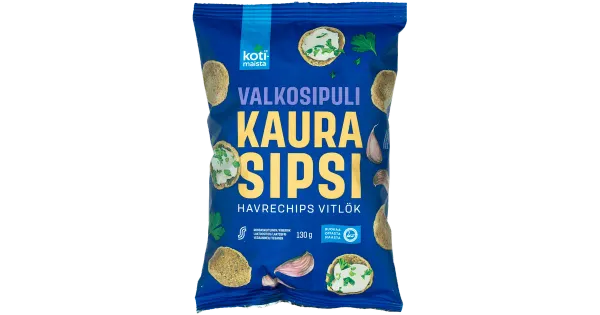 Kotimaista küüslaugumaitselised kaerakrõpsud 130g