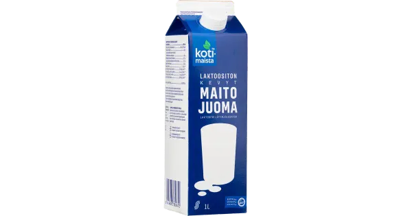 Kotimaista laktoosivaba piimajook, 1,5%, 1L
