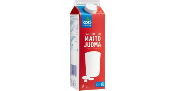 Kotimaista laktoosivaba piimajook, 3%, 1L