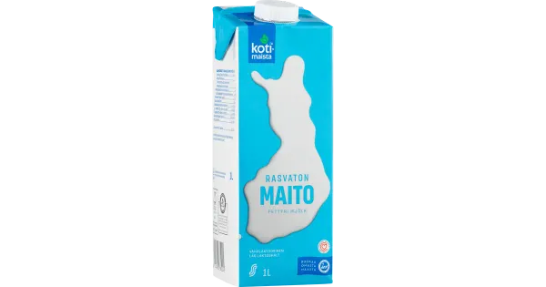 Kotimaista laktoosivaba rasvata piim 0% 1l