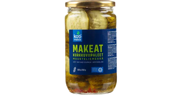 Kotimaista magusad kurgid viilutatud 680/350 g