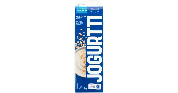 Kotimaista maitsestamata jogurt, 1 kg