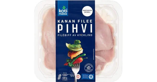 Kotimaista maitsestamata kanafilee 530G