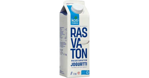 Kotimaista maitsestamata rasvavaba jogurt, 1 kg