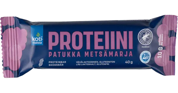 Kotimaista metsamarja proteiinibatoon 40g