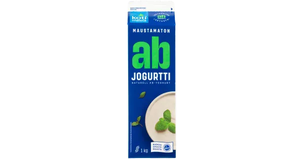 Kotimaista naturaalne laktoosivaba AB jogurt 1 kg