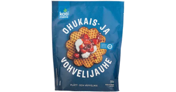 Kotimaista pannkoogi- ja vahvlijahu 250 g
