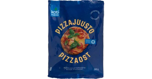 Kotimaista riivitud juust pitsale, 150g
