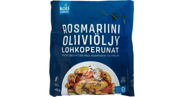 Kotimaista Rosmariini ja Oliivõliga Maitsestatud Koorega Kartulisektorid 450 g