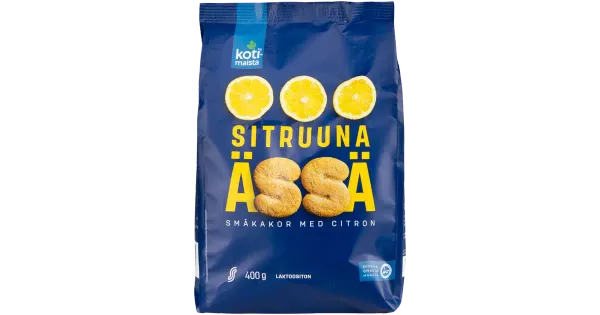 Kotimaista Sitruuna Ässä sidruniküpsised 400 g, laktoosivaba