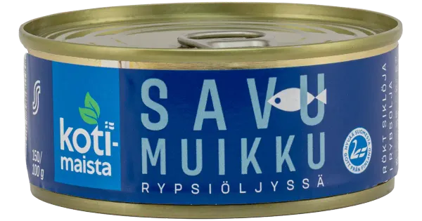 Kotimaista suitsurääbis õlis, 150 g / 100 g