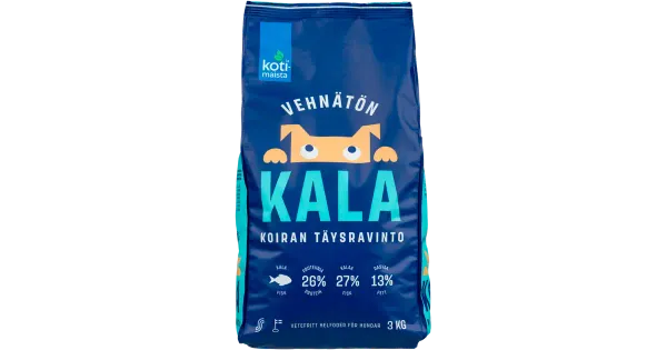 Kotimaista täissööt koerale kalaga 3kg