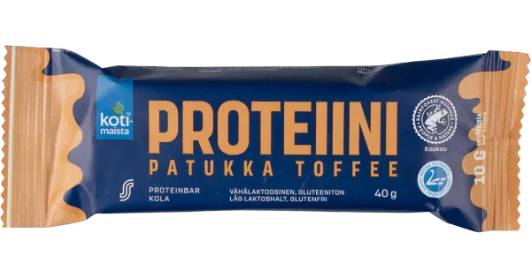 Kotimaista toffee proteiinibatoon 40g