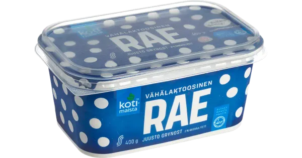 Kotimaista vähese laktoosisisaldusega kodujuust (2%), 400 g