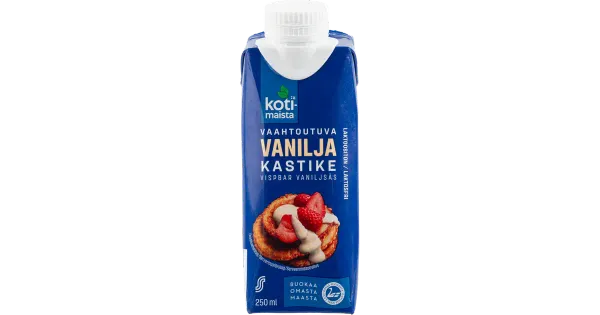 Kotimaista vahustatav vanillikaste, 250 ml