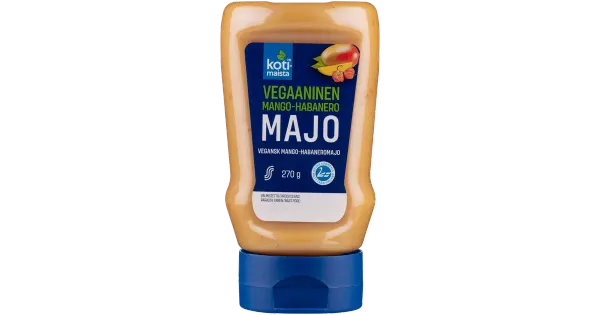Kotimaista vegan majonees mango-habanero pipraga, 270g