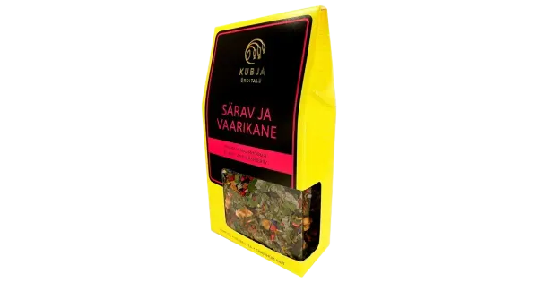 Kubja Ürt taimetee Särav ja Vaarikane 75g