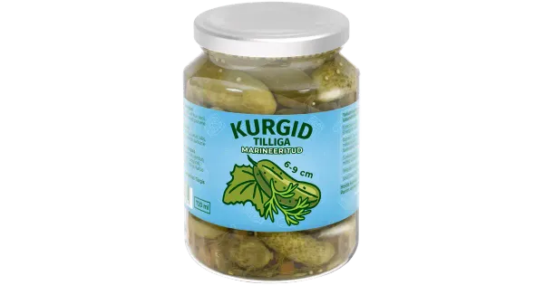Kurgid 6-9 cm marineeritud tilliga 720 ml