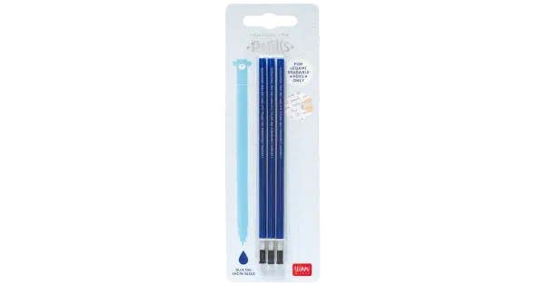 Kustutatava geelpliiatsi sisud 3tk 0,7mm (sinine)