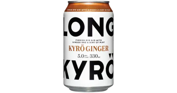 Kyrö Gin Long Drink Ginger muu alkohoolne jook 5%vol 330 ml