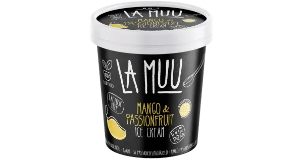 La Muu Mango-Passionijäätis 250g/500 ml vegan