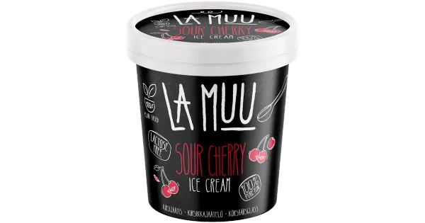 La Muu Vegan Kirsijäätis 250 g/500 ml