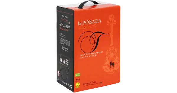 La Posada Tempranillo Organic KGT vein 13%vol 2,25 l