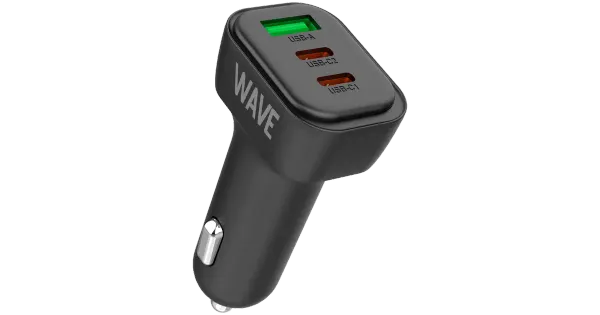 Laadija autosse 1xUSB-A+2xUSB-C 60W
