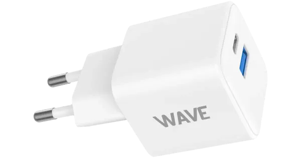 Laadija GaN 1xUSB-A + 1xUSB-C 45W