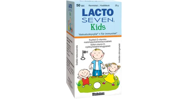 Lacto Seven Kids närimistabletid 50tk