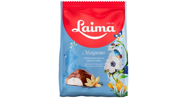 LAIMA Maigums vanillimaitseline sefiir šokolaadis 175g