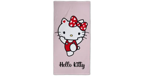 Laste saunalina helo kitty 70x140 roosa