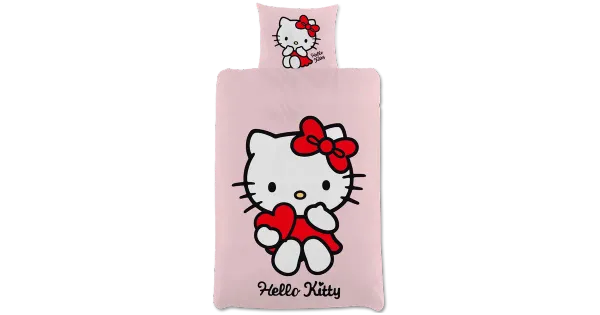 Laste Voodipesukomplekt Hello Kitty 150x210+50x60