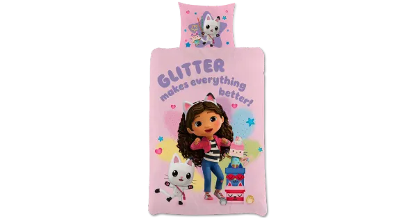 Laste VoodipesukomplektGabby' s Dollhouse 150x210+50x60