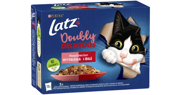 Latz Doubly Delicious kassitoiduvalik tarretises 12x85g