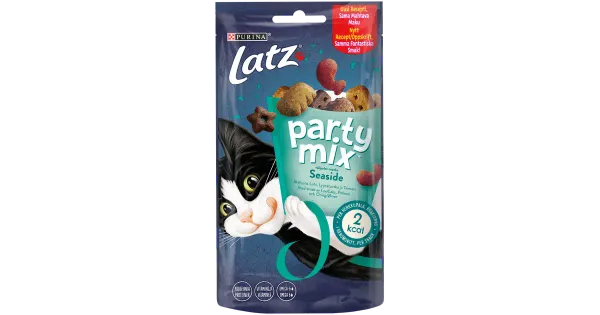 Latz Party Mix Seaside Mix maiuspalad kassidele lõhe-, saida-, meriforellimaitselised 60g