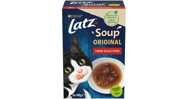 Latz Soup Farm Selection täiendsöödavalik kassidele, 6 x 48 g