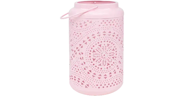Laualatern Holiday  24 cm roosa