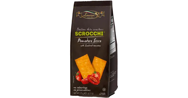 Laurieri scrocchi kreekerid päikesekuivatatud tomatiga 175g