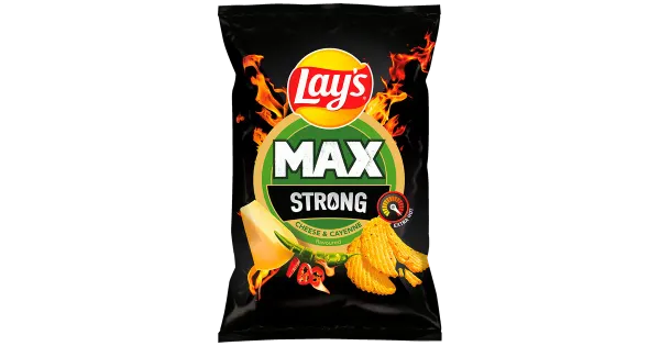 LAY'S Max Juustu- ja vürtsika paprika maitselised kartulikrõpsud 0,12kg