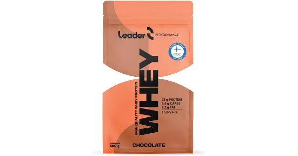 Leader perf whey protein chocolate 500g