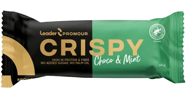 Leader Promour 45g proteiinibatoon piimašokolaadi ja püparmündiga