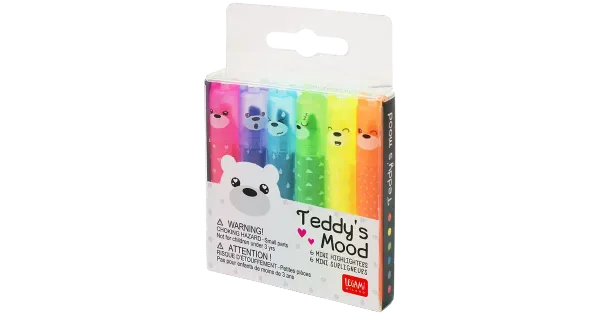 Legami mini markerid 6tk teddy mood