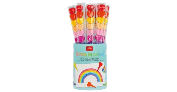 Legami värvikriidid tornis dream in color 12 tk, süda
