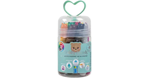 Legami viltpliiatsid purgis 12tk teddy friends