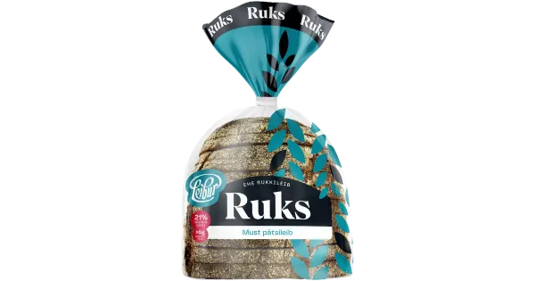 Leiburi Ruks Must pätsileib 390 g