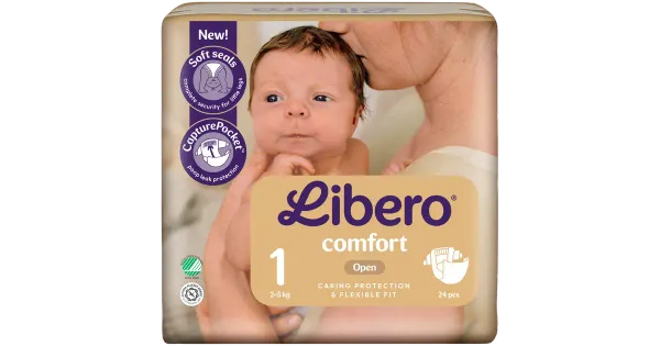 Libero Comfort S1 teipmähkmed 24tk, 2-5kg