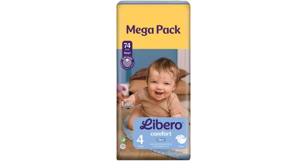 Libero Comfort S4 teipmähkmed, 74tk, 7-12kg