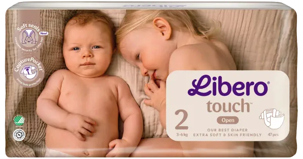 Libero Touch S2 teipmähkmed 47tk, 3-6 kg